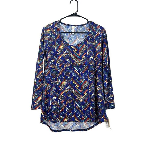 LuLaRoe Lynnae Women's Navy Blue Long Sleeve Top - Picture 1 of 7